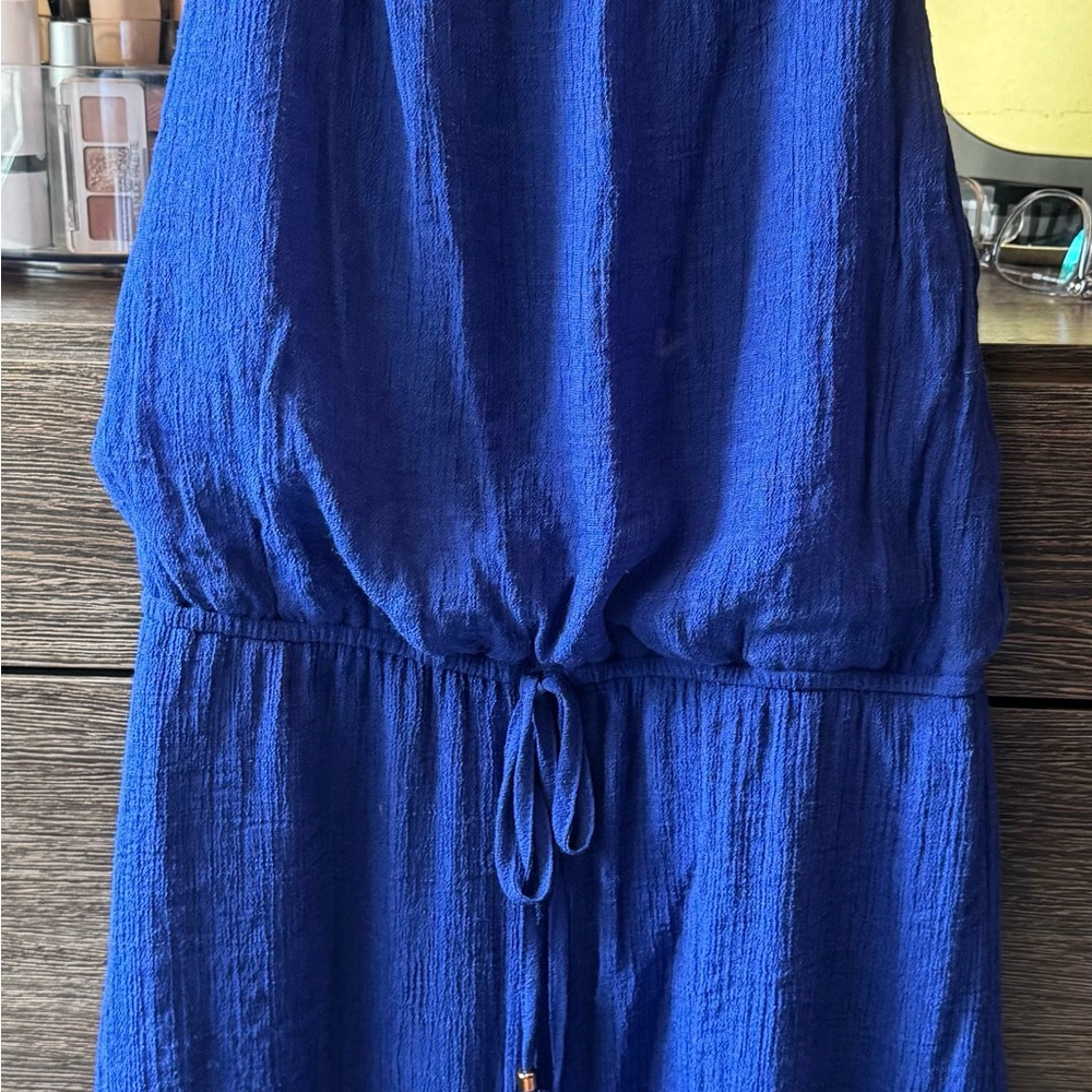 Staccato Royal Blue Textured Romper
